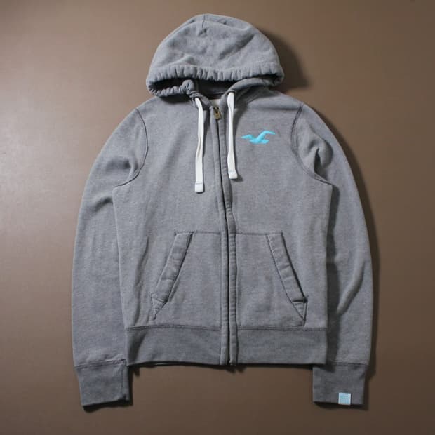 Hollister 홀리스터 그레이 기모 후드집업