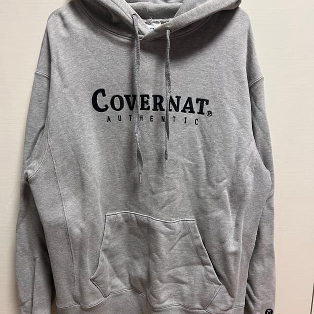 커버낫 로고 후드티 그레이 M / 실측 110