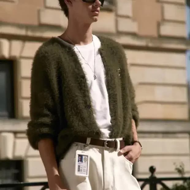 [L] STU 모헤어 가디건