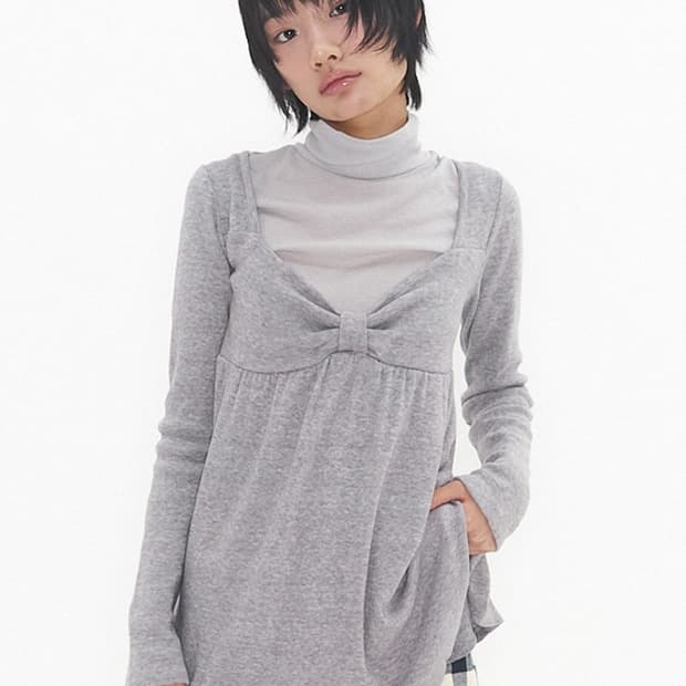 익스파이어드걸스 밤비 소프트 탑 라이트 그레이