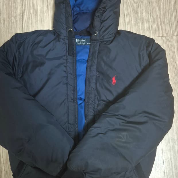 폴로랄프로렌 덕다운 쇼패딩(네이비)