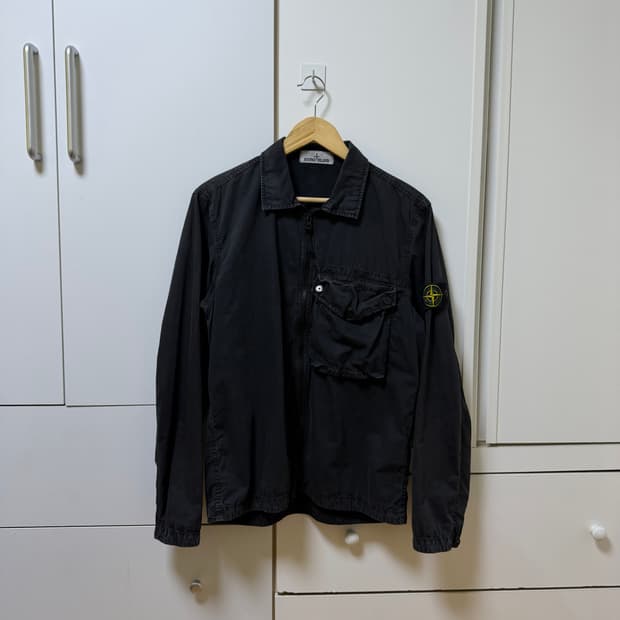 스톤아일랜드 올드이펙트 오버셔츠 자켓