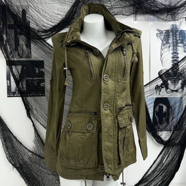 Ghost of harlem two way zipper jacket