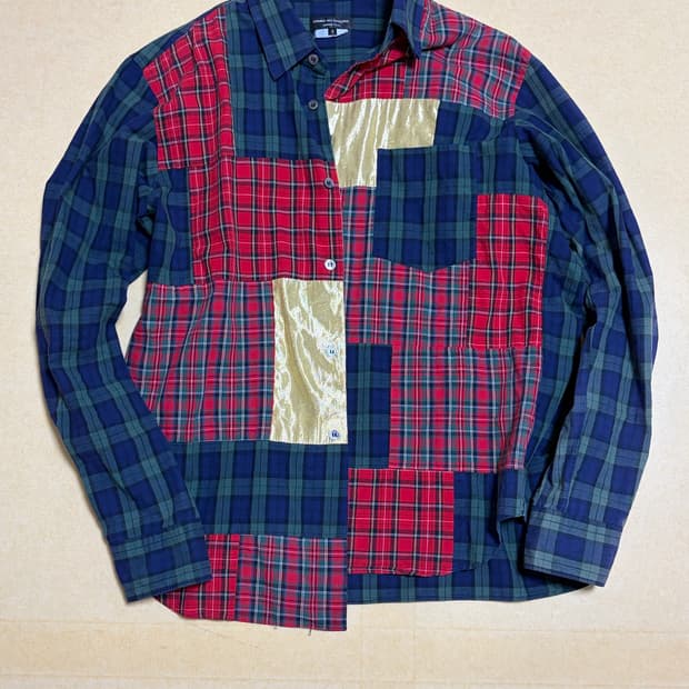2011 FW CDG HOMME PLUS Tartan Patchwork