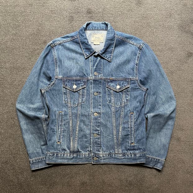 폴로 랄프로렌 연청 데님 자켓 M