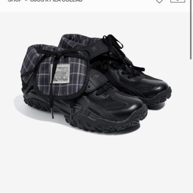 키트포함) 휠라 x 오호스 에샤페 미드 블랙