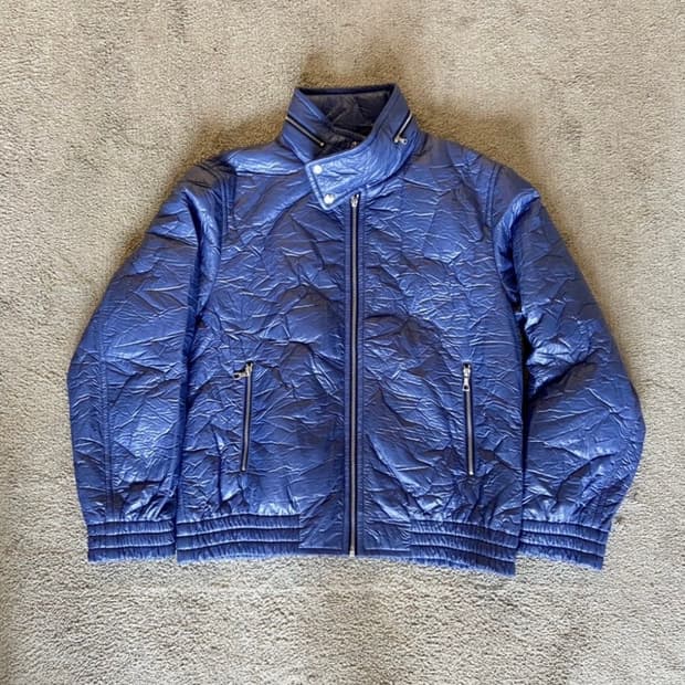 [L] Dries Van Noten - 크링클 퍼널넥 자켓