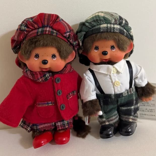 몬치치 인형 베레모 세트