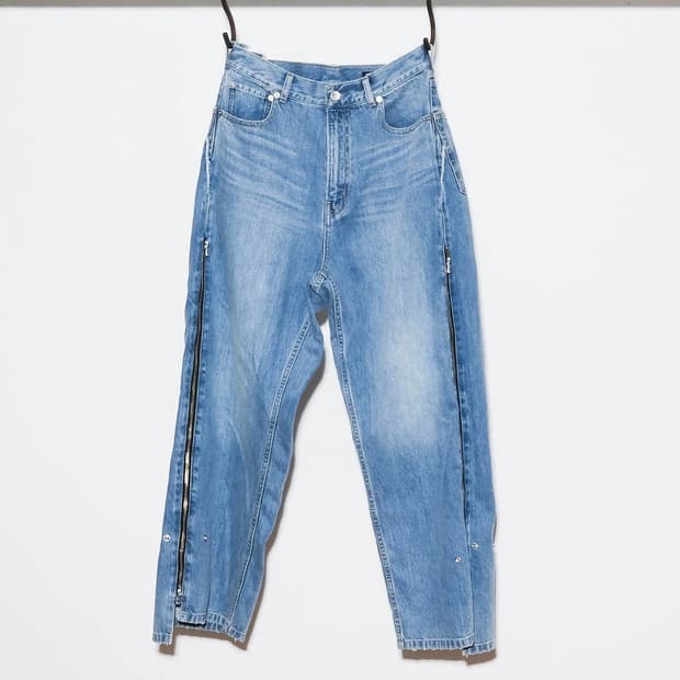 Zip baggy pants 라지