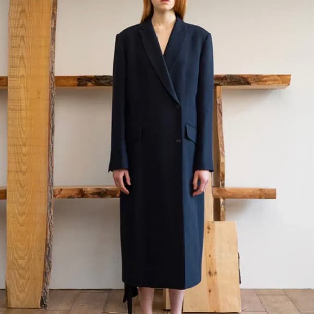 르셉템버 실키 울 클래식 코트