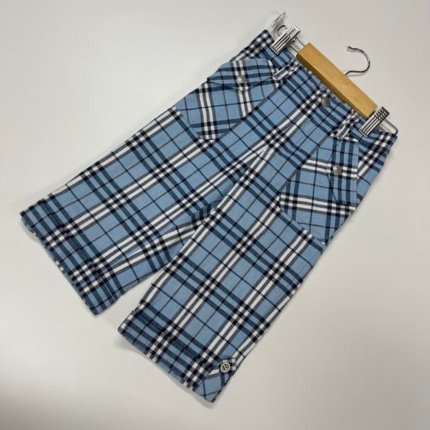 110 버버리 키즈 체크 팬츠