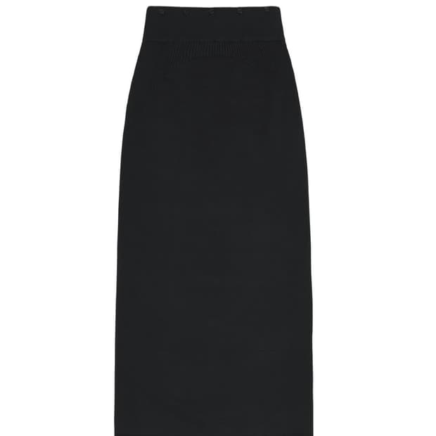 오호스 Fluid Knit Skirt 01/ Black 판매합니다