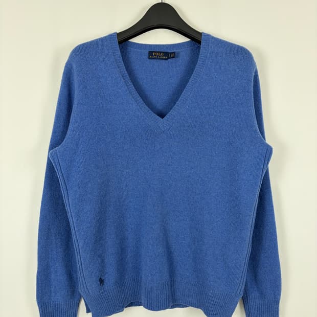 a198) 폴로랄프로렌 포니 캐시미어 브이넥니트