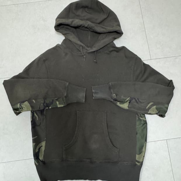 BELSTAFF X SOPHNET 콜라보 카모 후드티 M