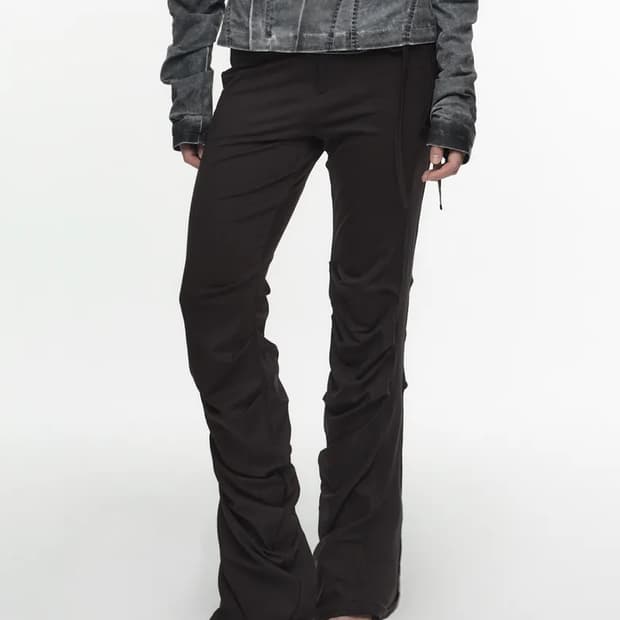 나체 드레이핑 져지 팬츠