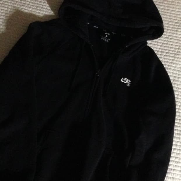 빈티지 나이키 블랙 후드집업 M