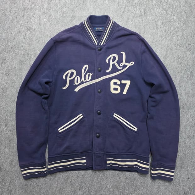 폴로 랄프로렌 RL 67 베이스볼 빈티지 바시티 자켓 M