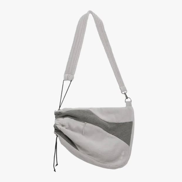 [os] 산산기어 플리스 크로스 백 그레이