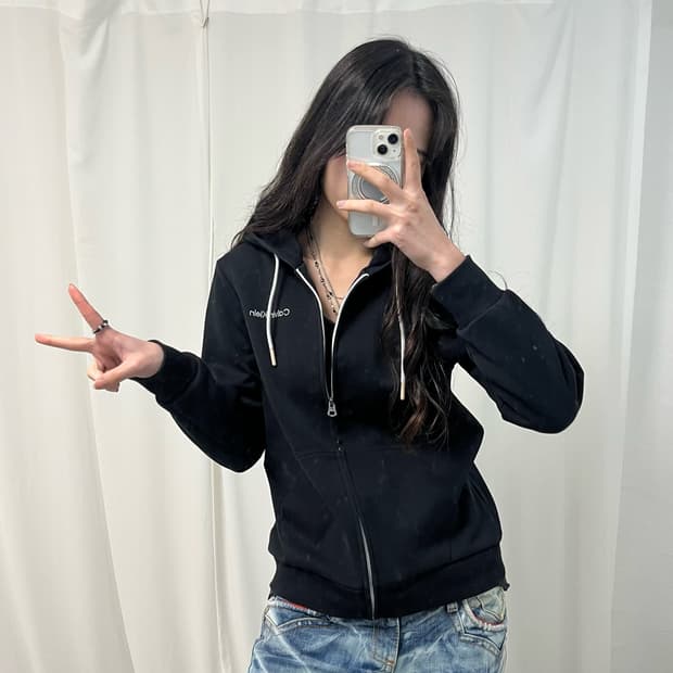 Calvin Klein Black Hoodie Zip-up
