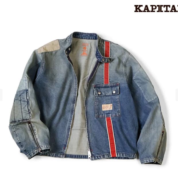 캐피탈 14oz 데님 토도테레노 모토크로스 재킷 리메이크 사이즈 3