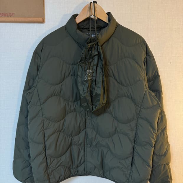 [L]유니클로 울트라 라이트 다운 경량패딩 카키