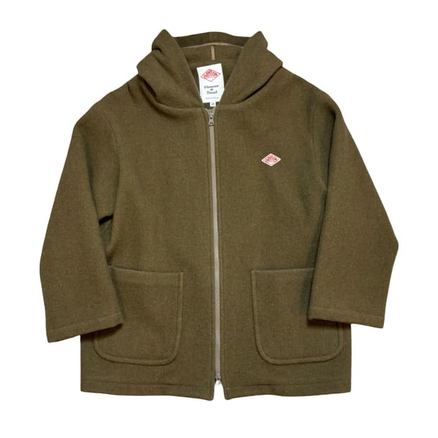 단톤 울 후드 집업 코트 38