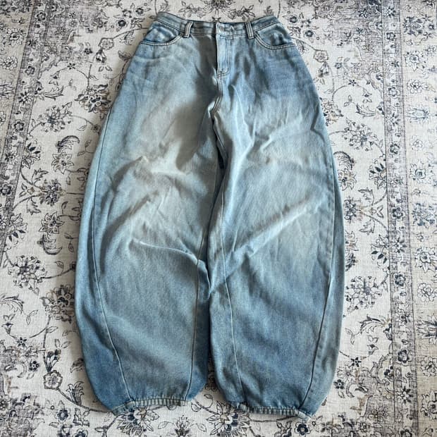OOT 데님 벌룬팬츠