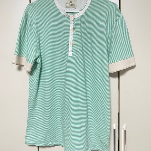 SCOTCH & SODA 스카치앤소다 스트라이프 헨리넥 티셔츠 M