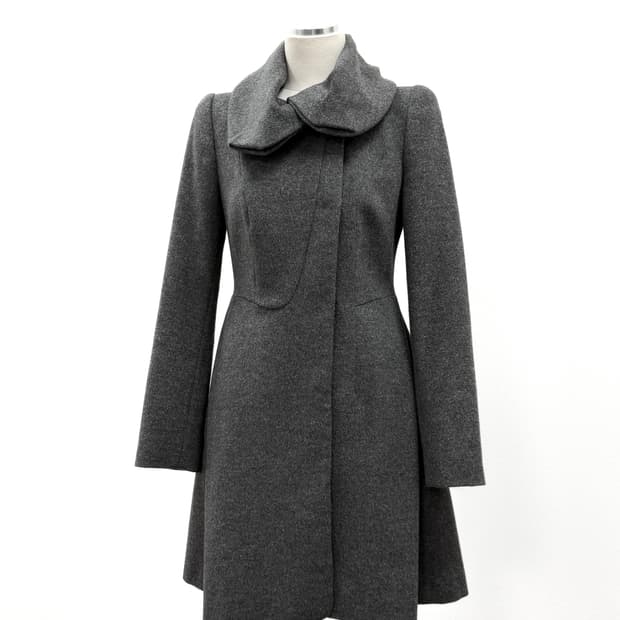 질스튜어트 울 캐시미어 플레어 코트