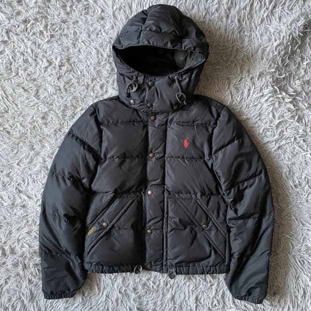 [희귀템] 폴로 랄프로렌 여성 후드 다운 패딩 자켓 s