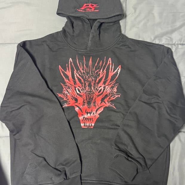 포스센스티브 레드 드래곤 후드티