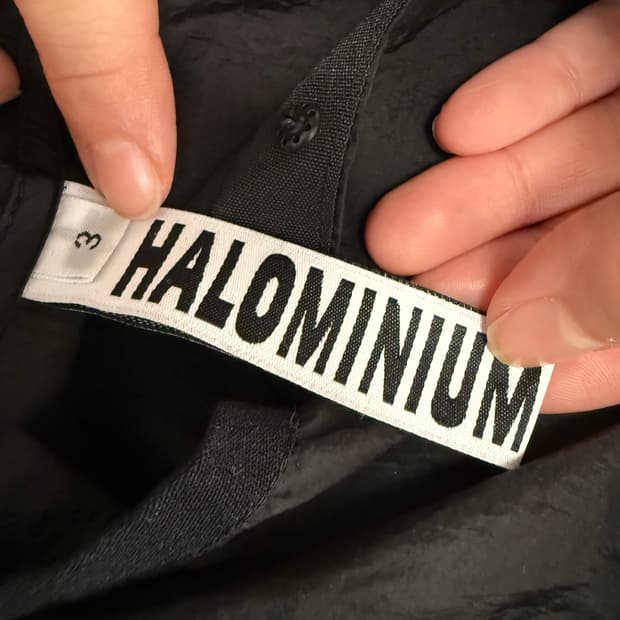 HALOMINIUM 블랙 바람막이 사이즈 3