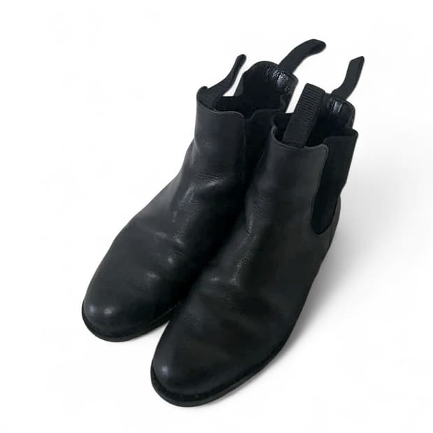 꼼데가르송 레더 사이드고어 첼시 부츠