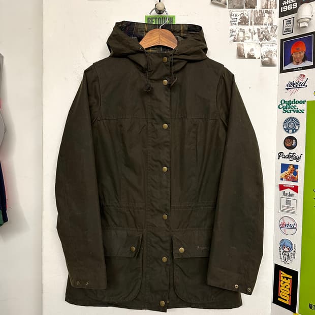 바버 더람 왁스자켓 ‘올리브’