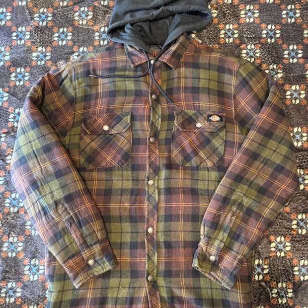 디키즈 후드 레이어드 자켓