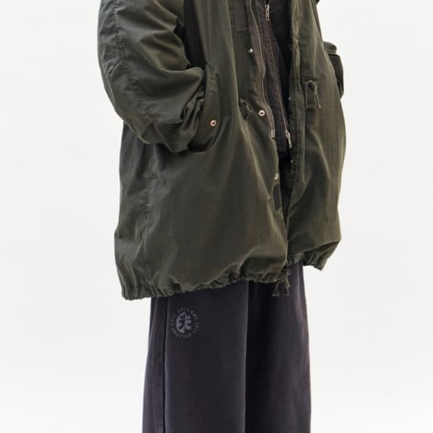 폴리테루 1011 퍼티그 스웻팬츠 다크퍼플네이비