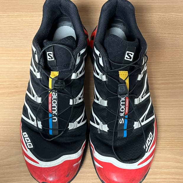 살로몬 xt-6 레이싱레드 280