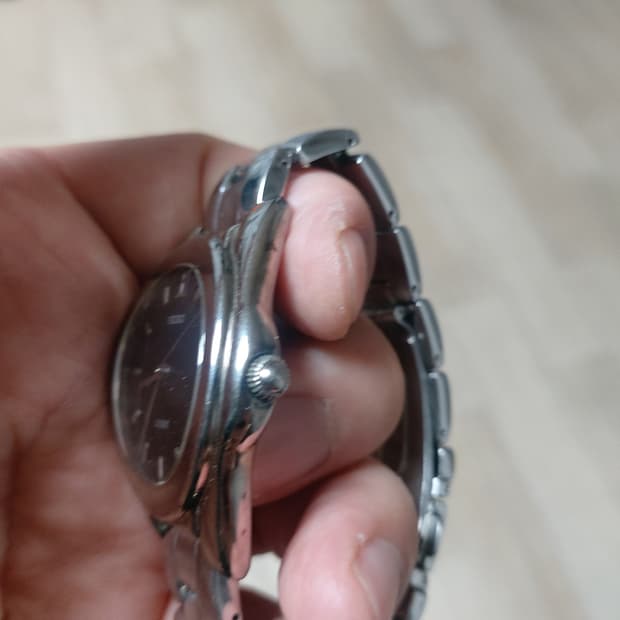 세이코 루센트 남성 메탈 시계 