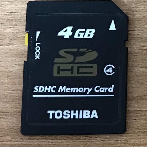 toshiba 토시바 SD 카드 4GB