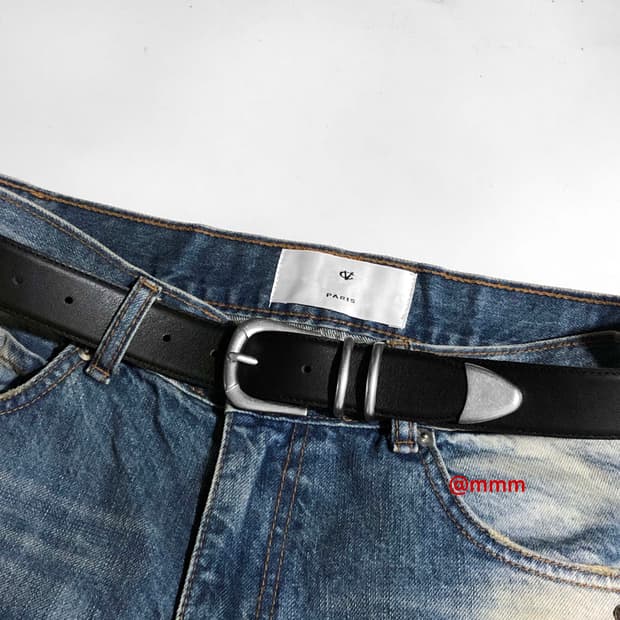 [Unisex] 로우 레더 가죽 벨트