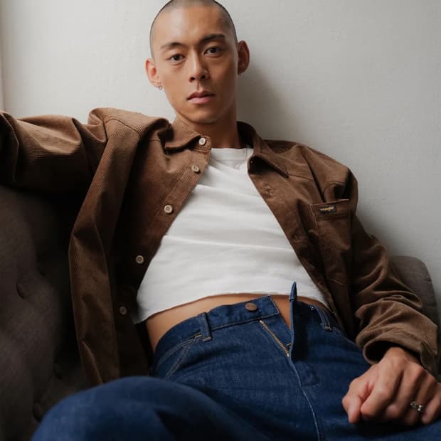 랭글러 코듀로이 웨스턴 브라운 셔츠