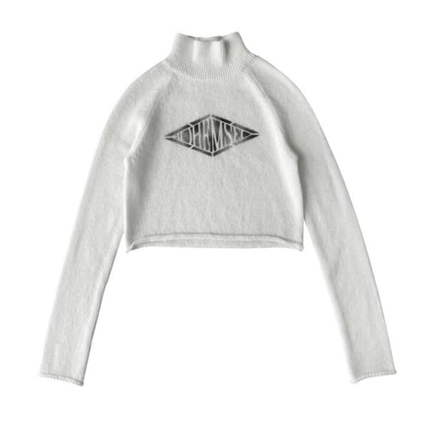 보헤미안서울 알파카 폴리 터틀넥 니트