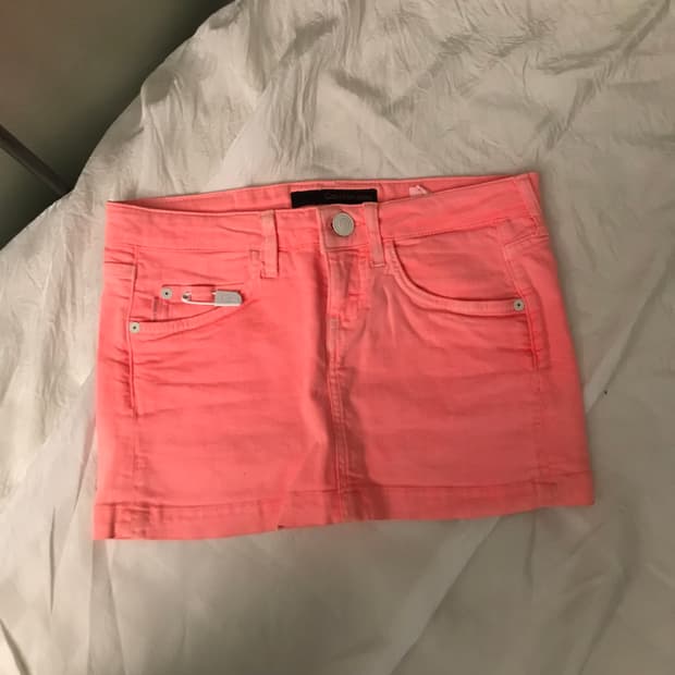 Calvin Klein 캘빈클라인 갸루 핑크 초미니스커트