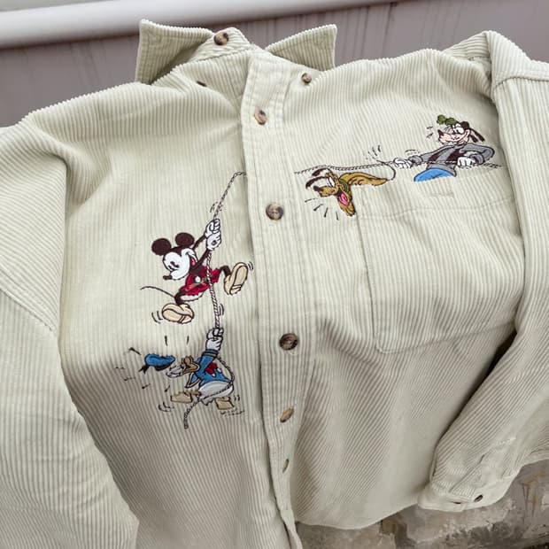 DISNEY 코듀로이 셔츠