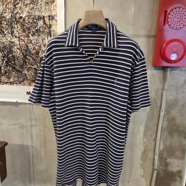 랄프로렌 오픈칼라넥 티셔츠