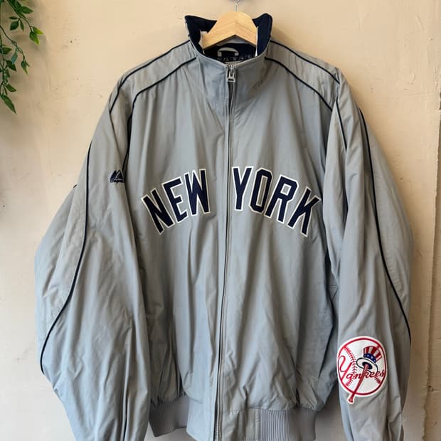 마제스틱 뉴욕 양키스 어웨이 오왼 자켓 L