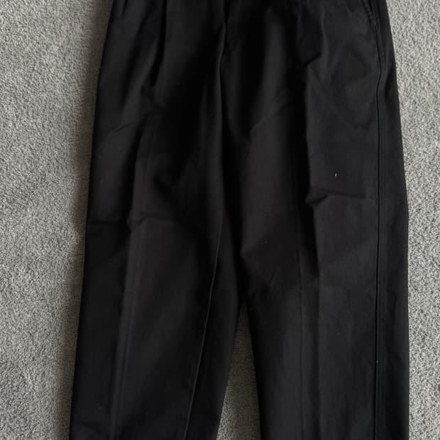 유니클로 U 블랙 와이드 팬츠 79cm