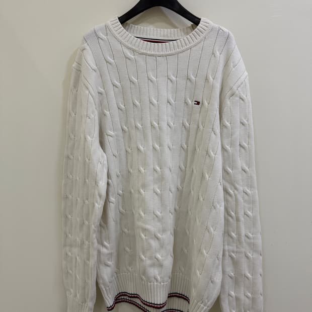 타미 화이트 니트 스웨터 정품