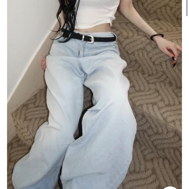 OOT 연청 데님 와이드 팬츠 S 실착용 X