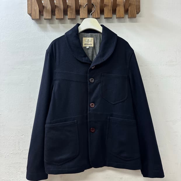 Honnete 양모울 실크 블랜드 코트자켓 (Made in Poland)